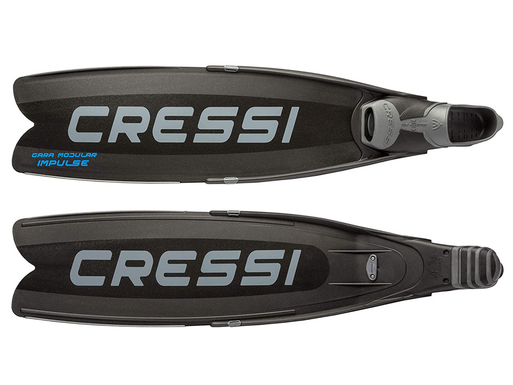 Cressi Cressi Gara Modular Impulse Fins Diving Black All Sizes 
