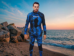 Speardiver Azure Spearfishing Rash Guard